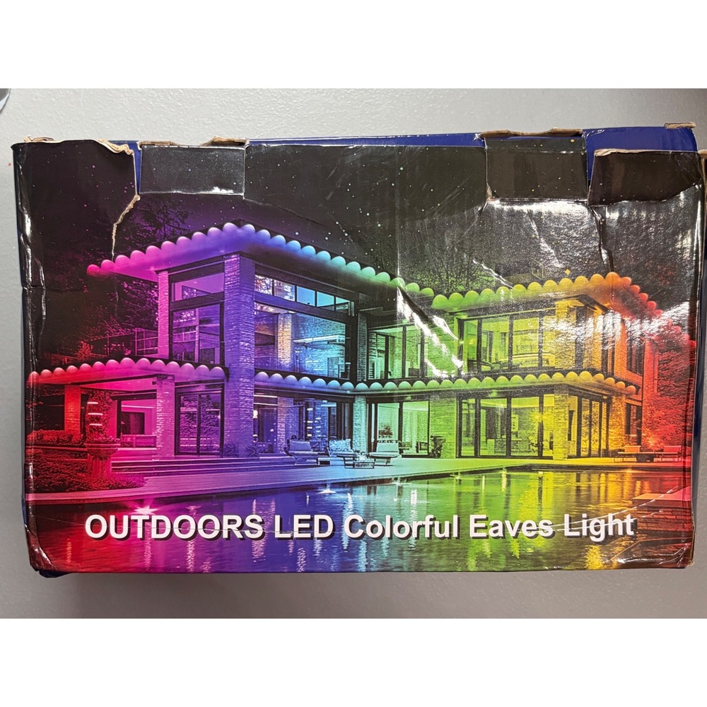 Outdoor LED Eaves Light RGB Waterproof Multicolor Exterior House Accent 300ft